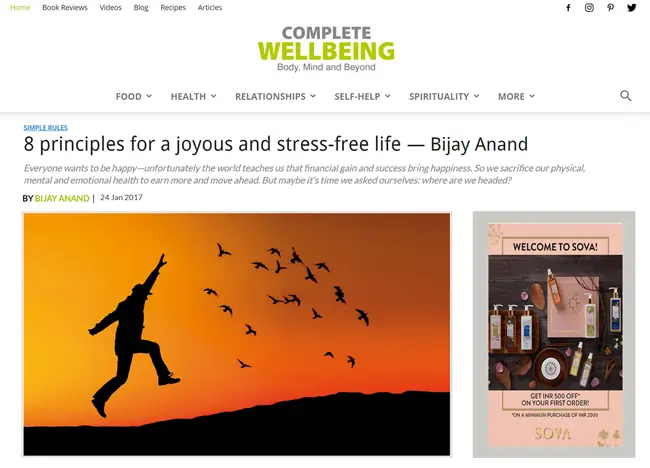 8 principles stress free life